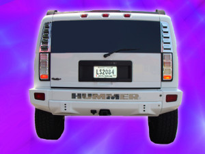 Newest H2 Hummer Limo Back View